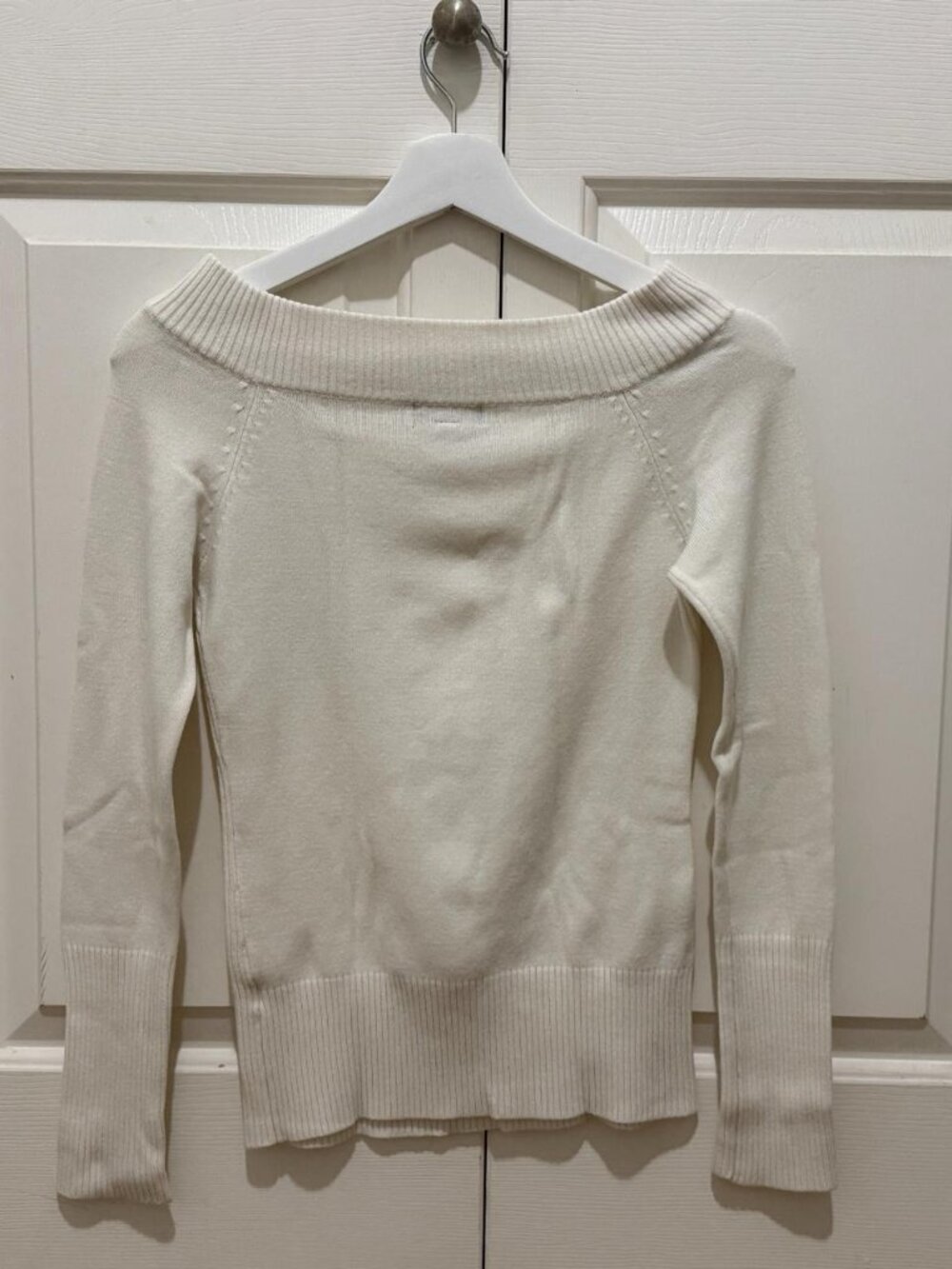 Women's White and Cream Jumper